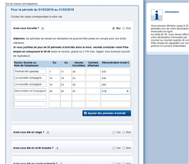 Notice Attestation Pole Emploi 2019 bainfamous