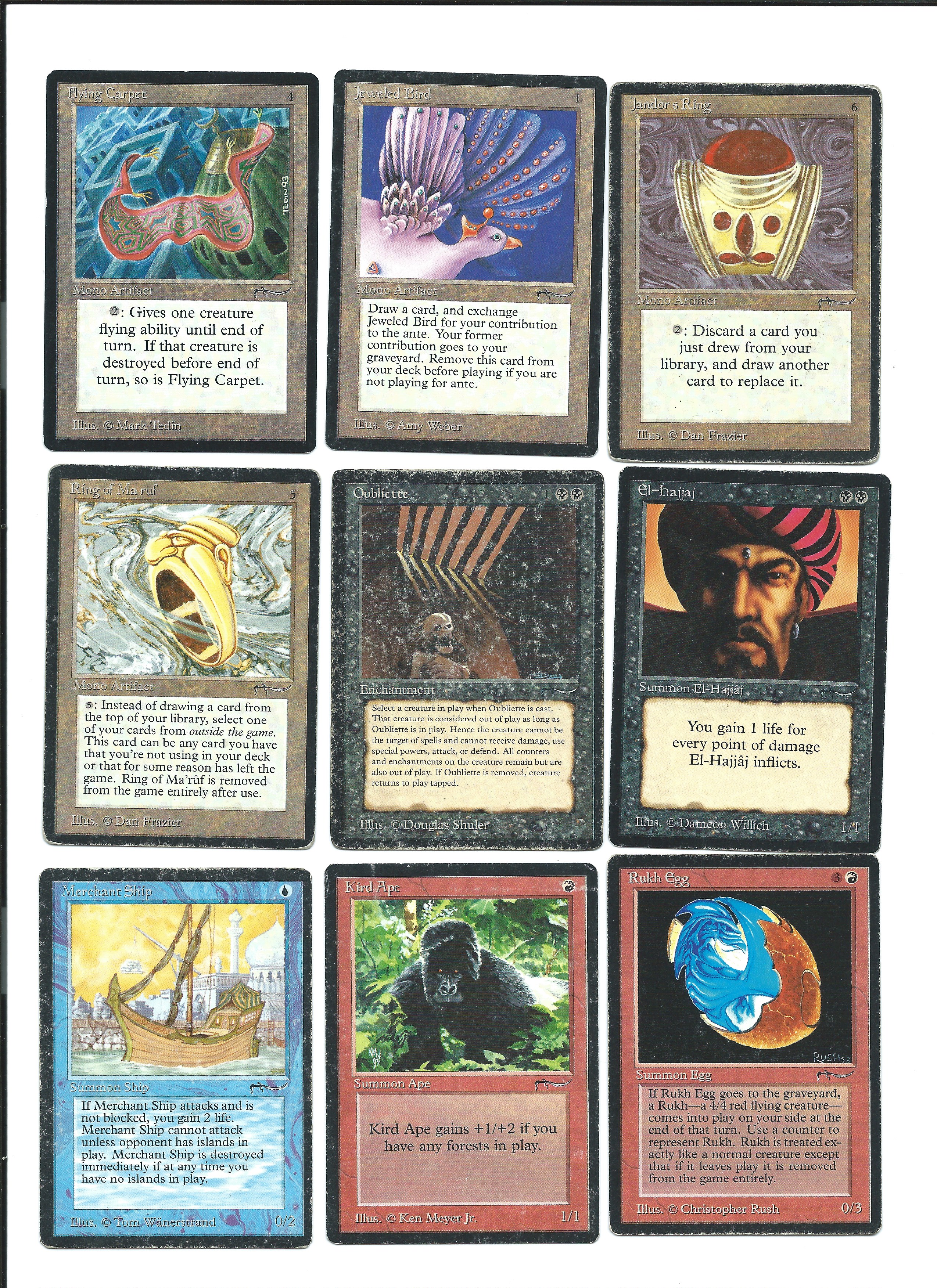 Arabian Nights 30 different cards lot Magic the Gathering Buy MTG Cards