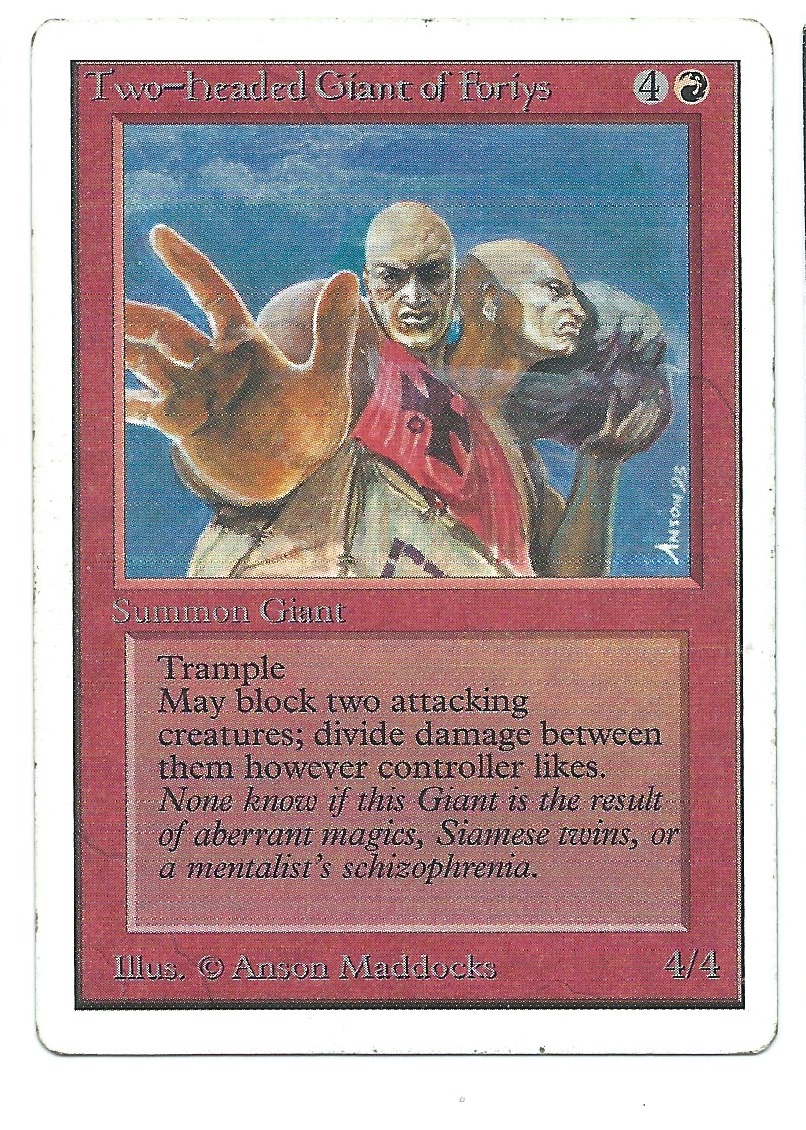 Unlimited TwoHeaded Giant of Foriys Magic Gathering