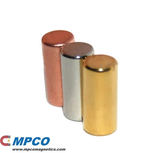 6 x 13mm Copper Plating NdFeB Rod N48 MPCO