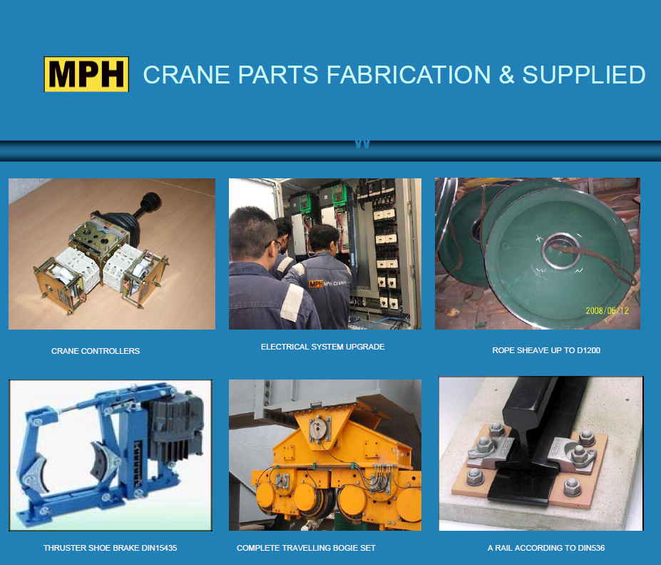 Cranes Spare Parts MPH Cranes