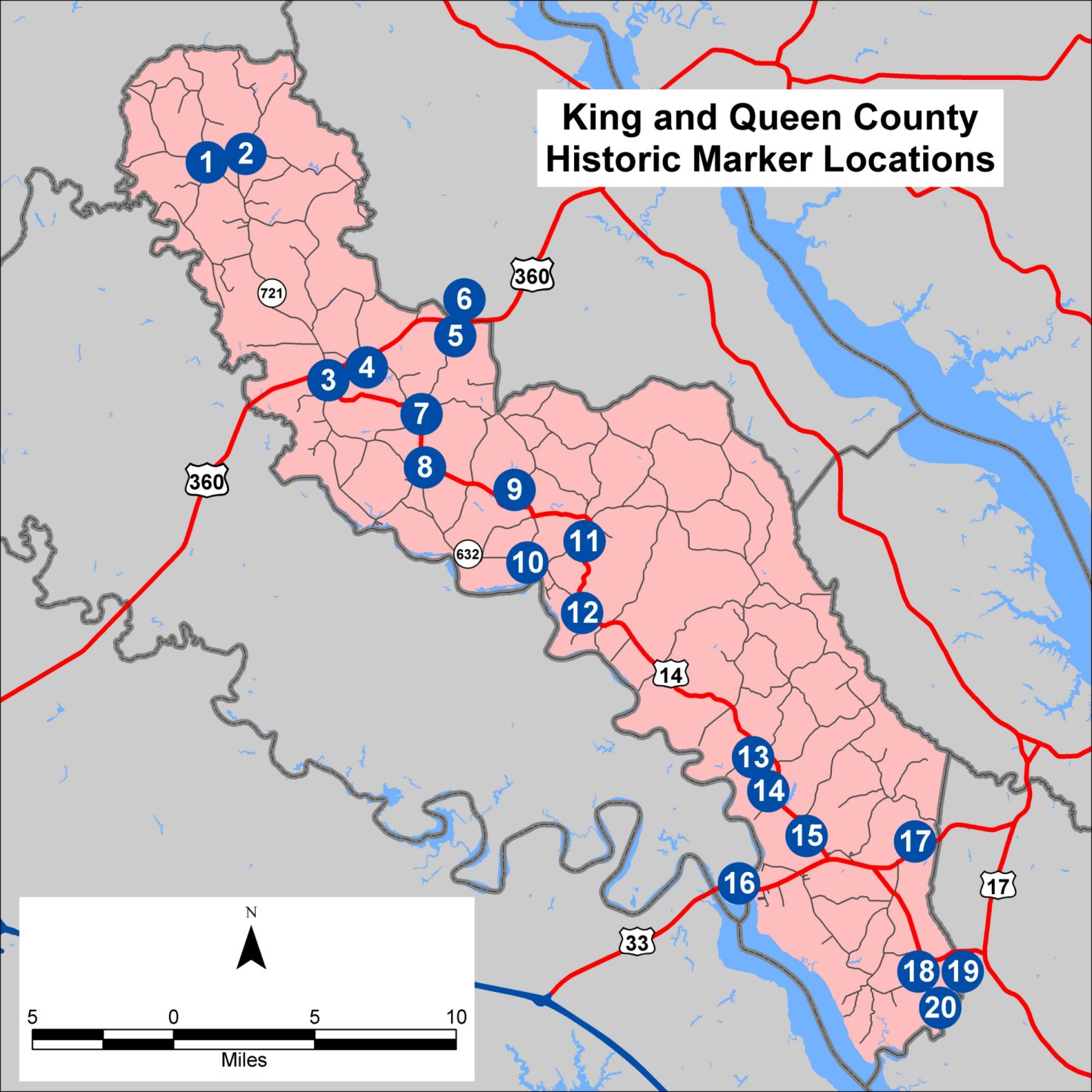 MPPDC Historic Marker Tour King and Queen County