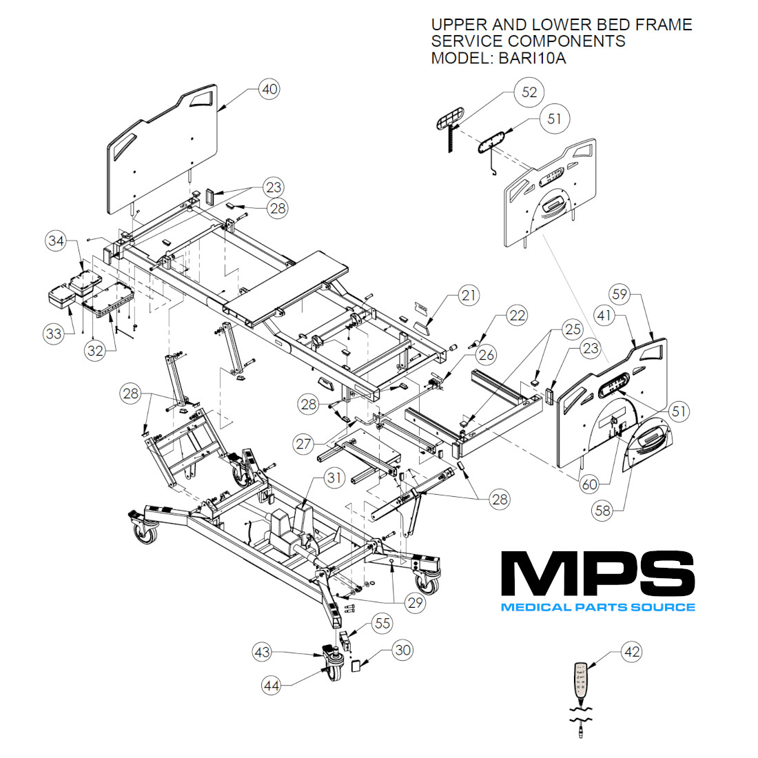 Bari 10A Bariatric Bed MP Source