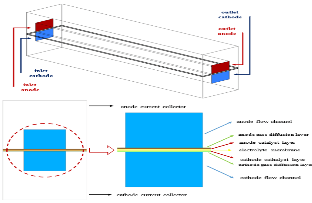 Fuel Cell PEMFC in porous medium, ANSYS Fluent Training