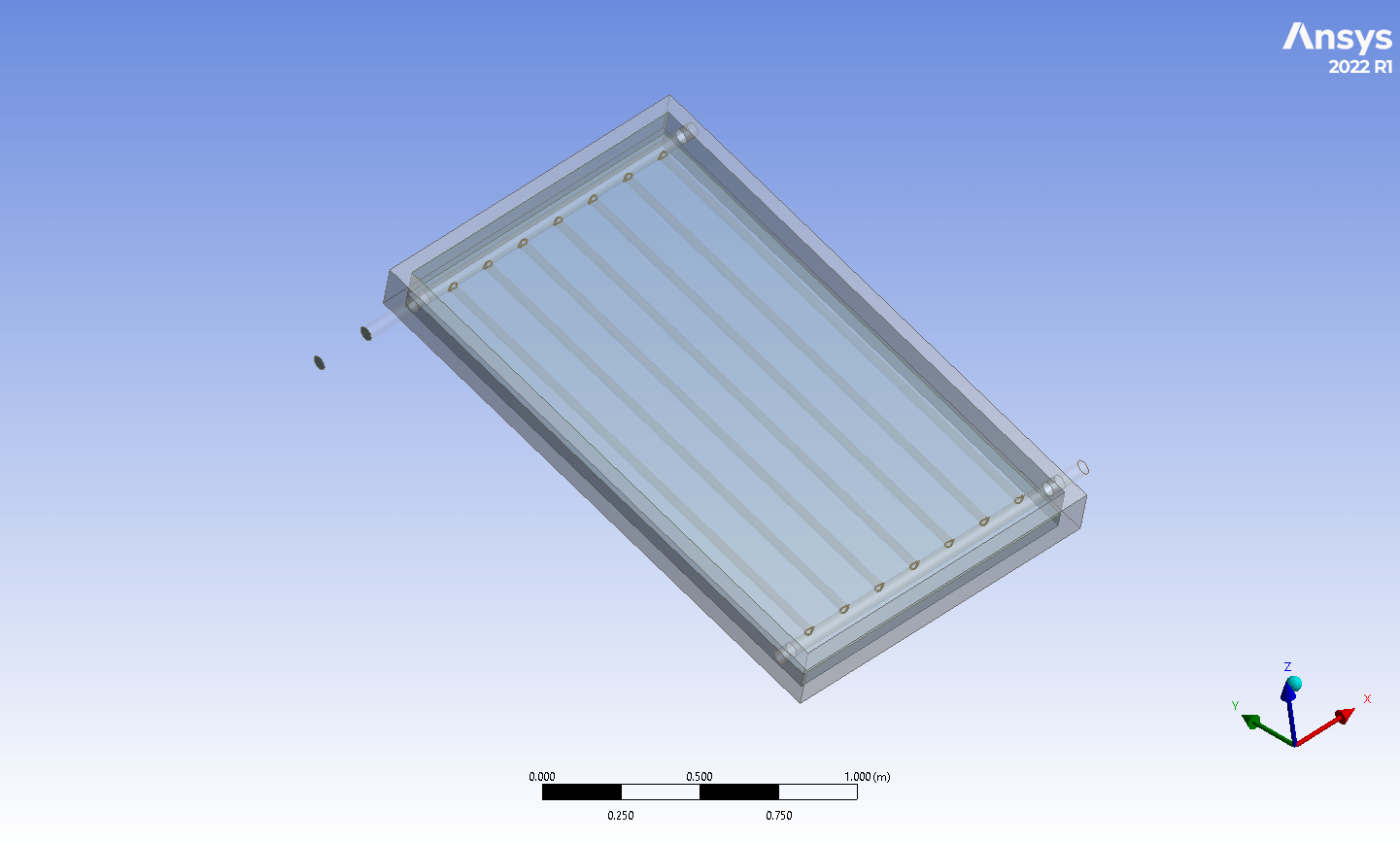 Flat Plate Solar Collector, Conjugated Heat Transfer (CHT)