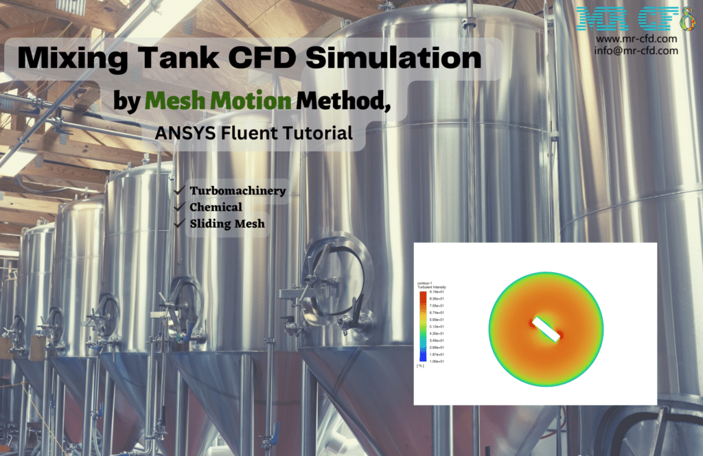 Mixing Tank CFD Simulation by Mesh Motion Method