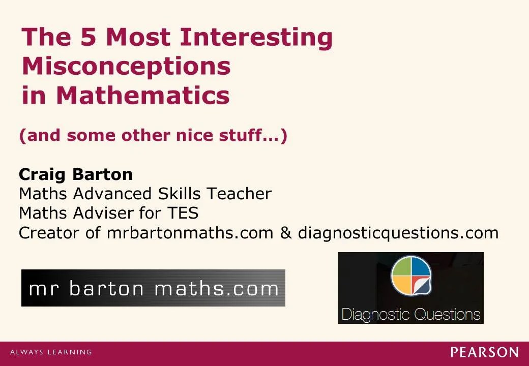 The 5 most interesting misconceptions in mathematics my Edexcel Maths