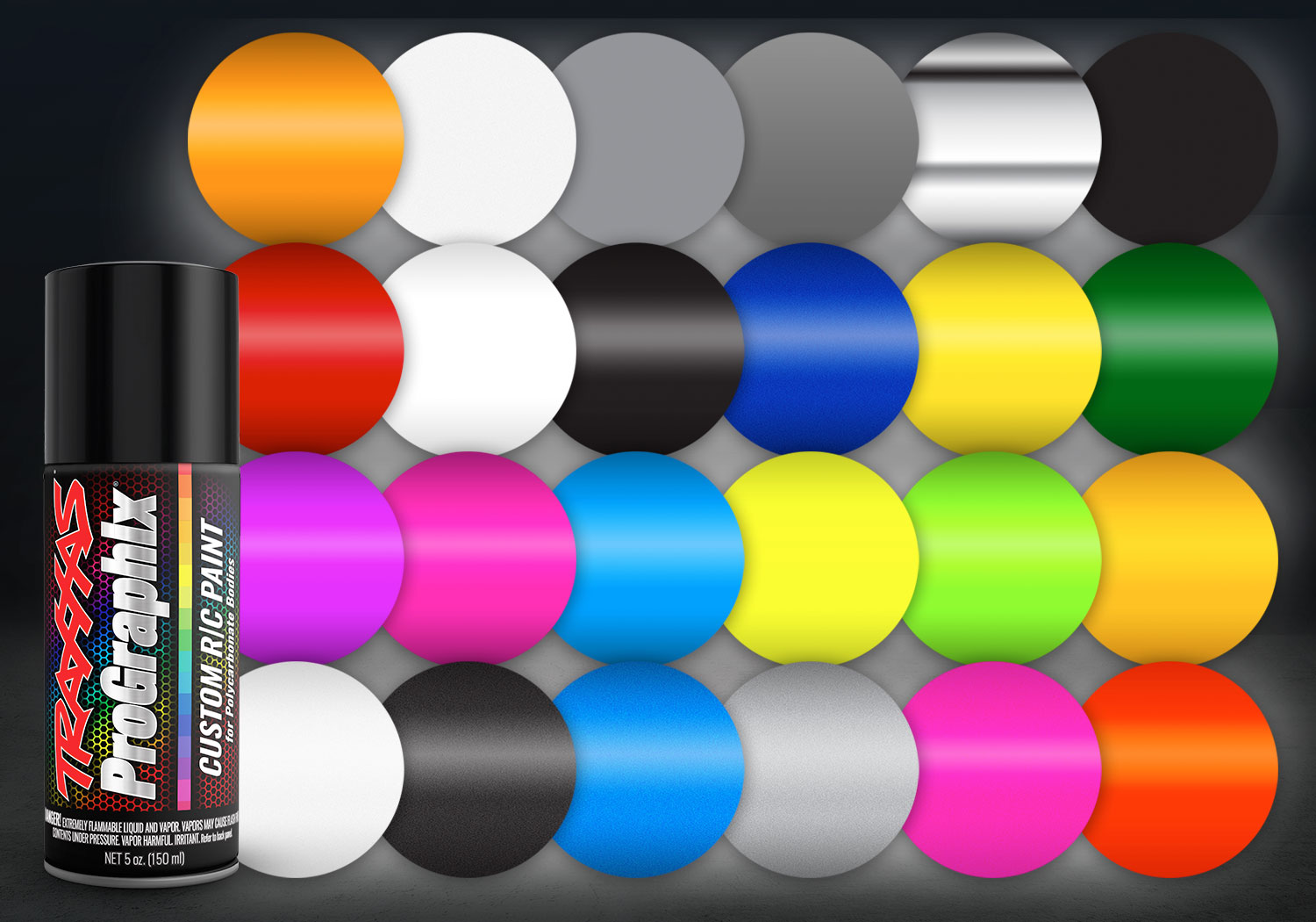 Nouvelle gamme de peintures Traxxas en bombes pour carrosseries lexan