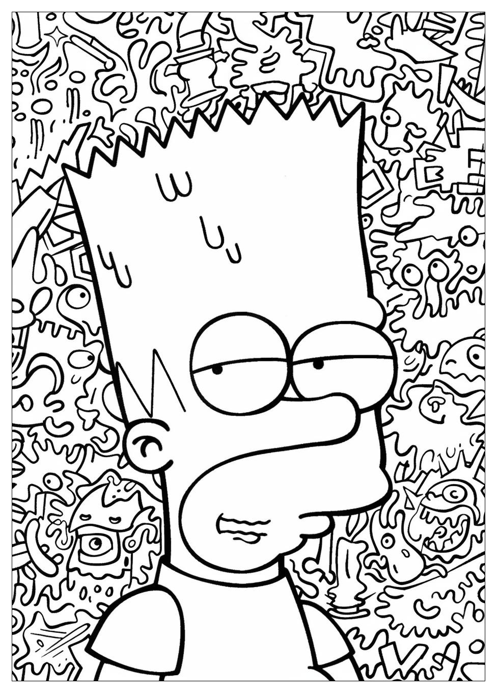 Bart Simpson Coloring Pages : Fun and Free Printable Designs for Kids