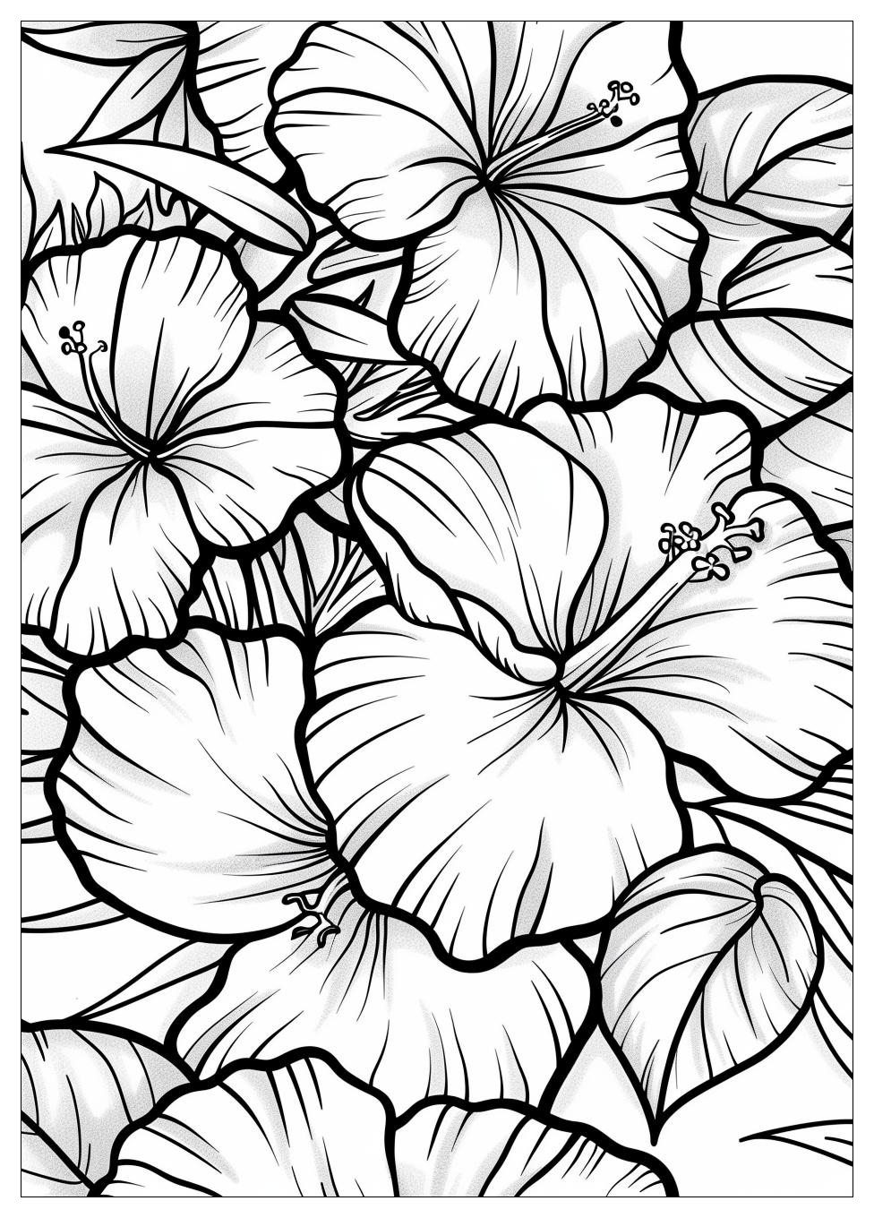 Hawaii Coloring Pages Explore Tropical Landscapes, Flora, and Culture