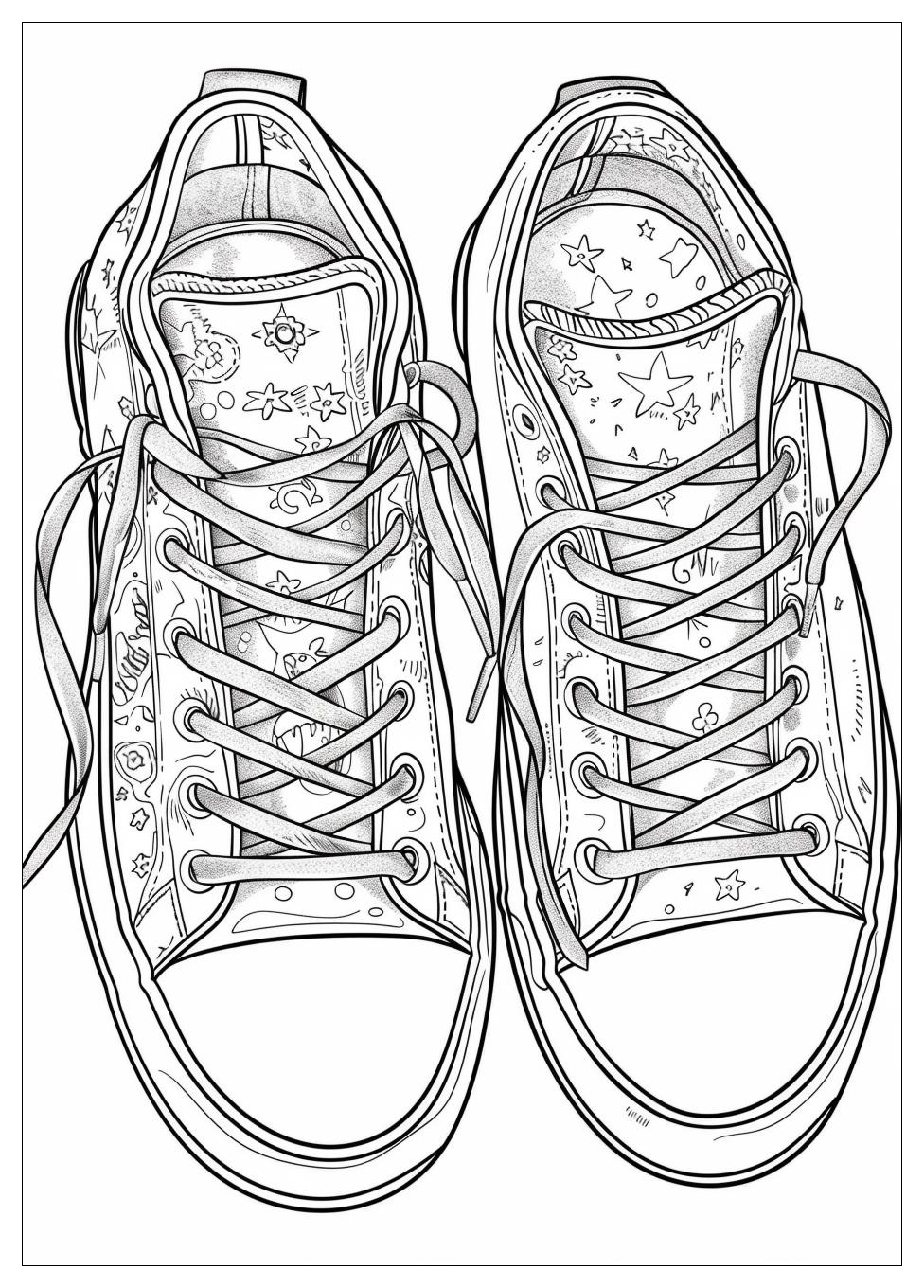 Shoe Coloring Pages Color Your Way to Fun & Creativity