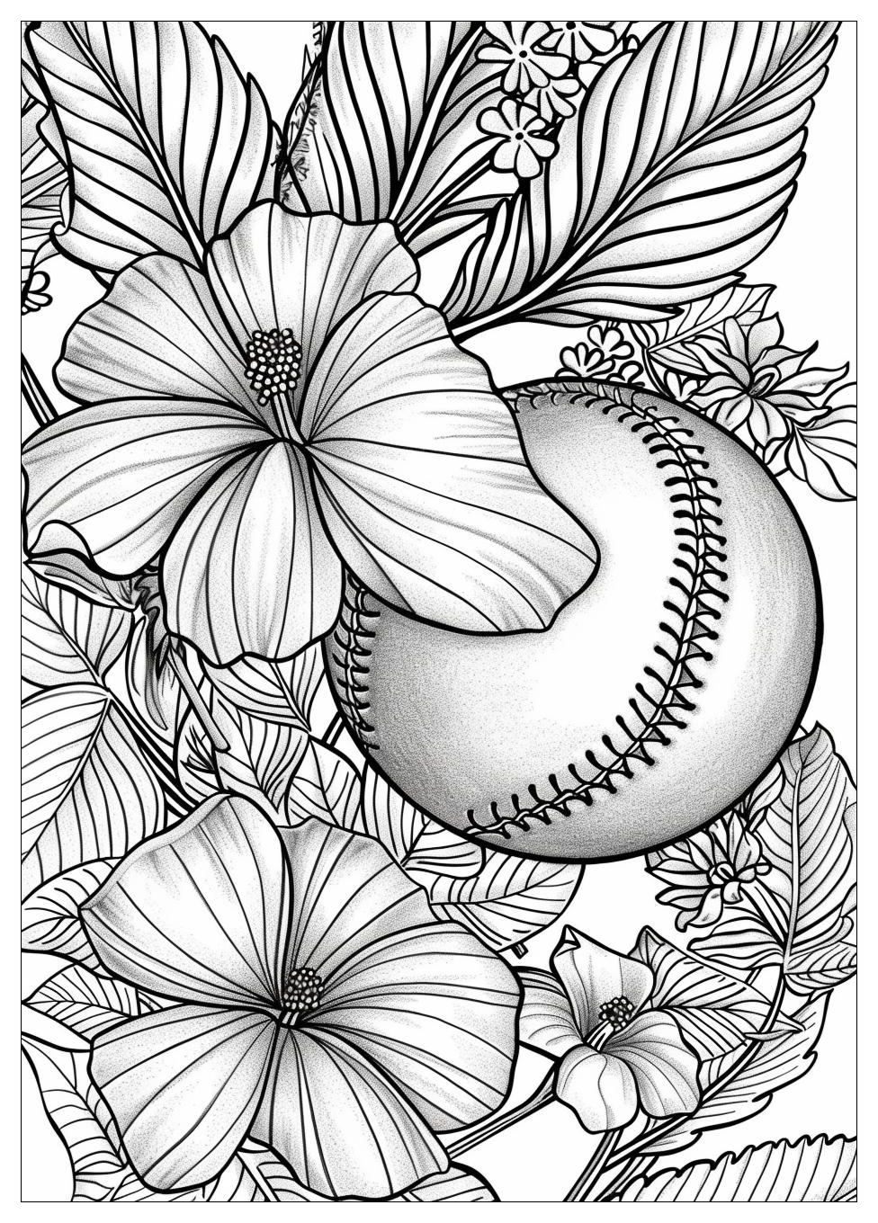Softball Coloring Pages Fun & Educational Activities for All