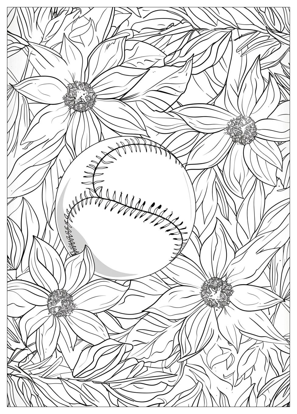Softball Coloring Pages Fun & Educational Activities for All