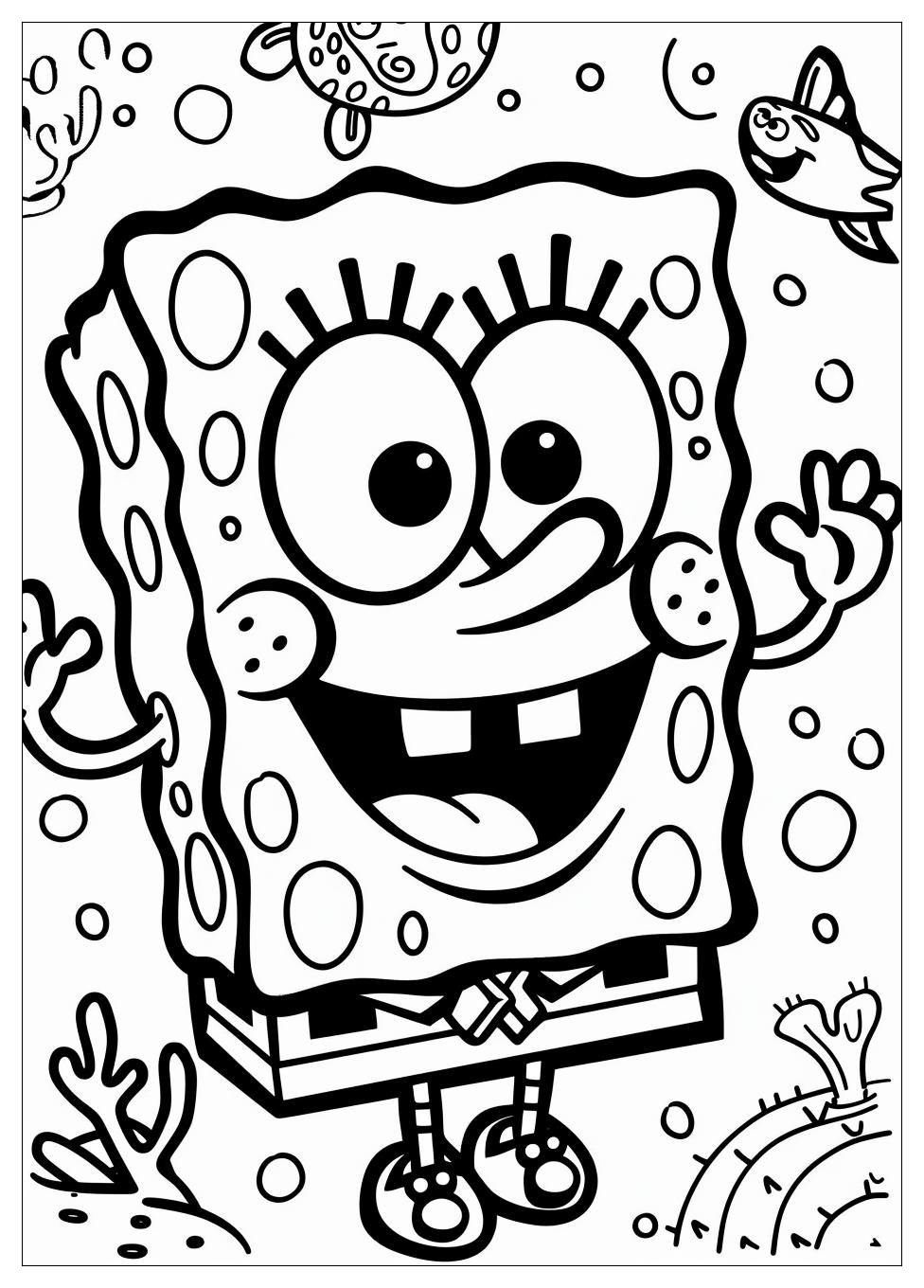 Spongebob Coloring Pages : Fun and Free Printable Characters for Kids