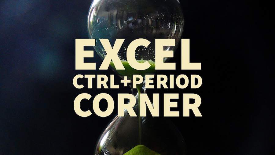 Excel Shortcuts Ctrl Period to Jump to Next Corner Excel Tips