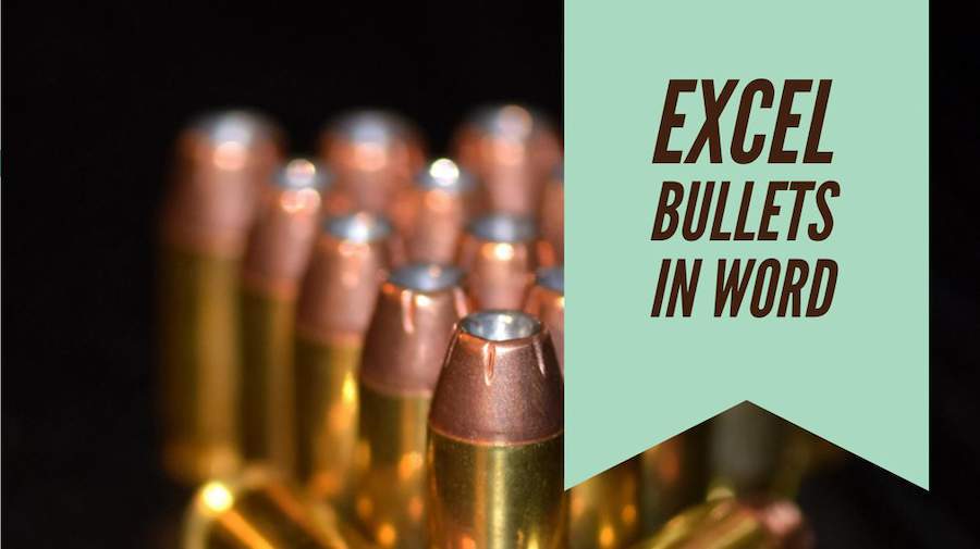 Bullets in Excel Excel Tips MrExcel Publishing