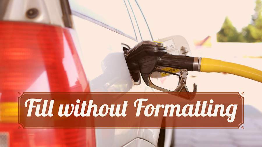 Fill without Formatting Excel Tips MrExcel Publishing