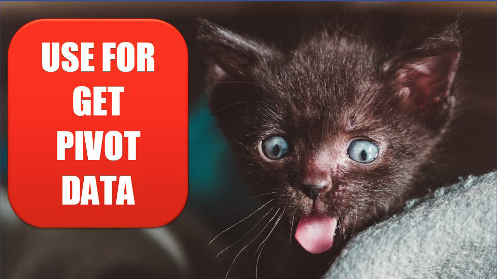 Excel 2020 See Why GETPIVOTDATA Might Not Be Entirely Evil Excel