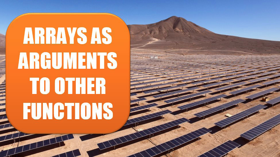 Excel 2020 Other Functions Can Now Accept Arrays as Arguments Excel