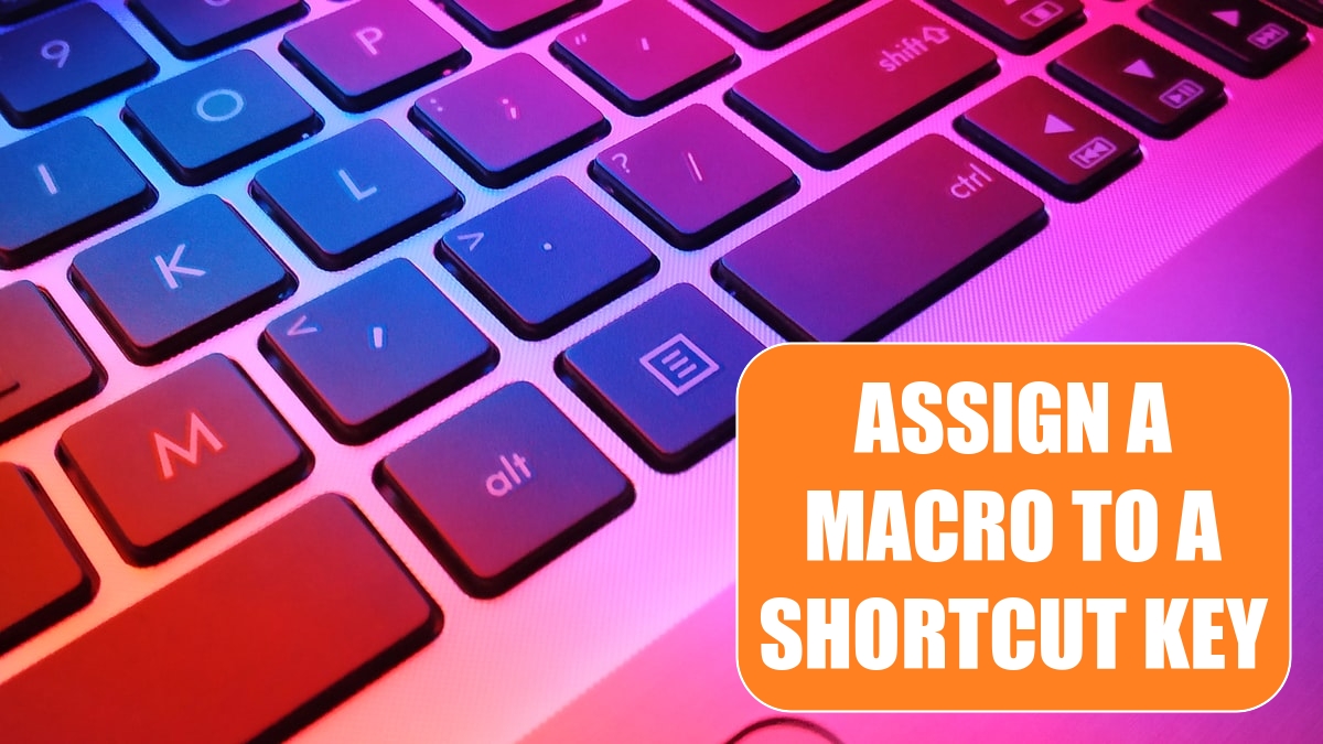 Assign a Macro to a Shortcut Key Excel Tips MrExcel Publishing