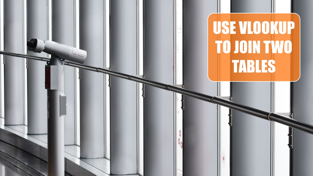 Use VLOOKUP to Join Two Tables Excel Tips MrExcel Publishing