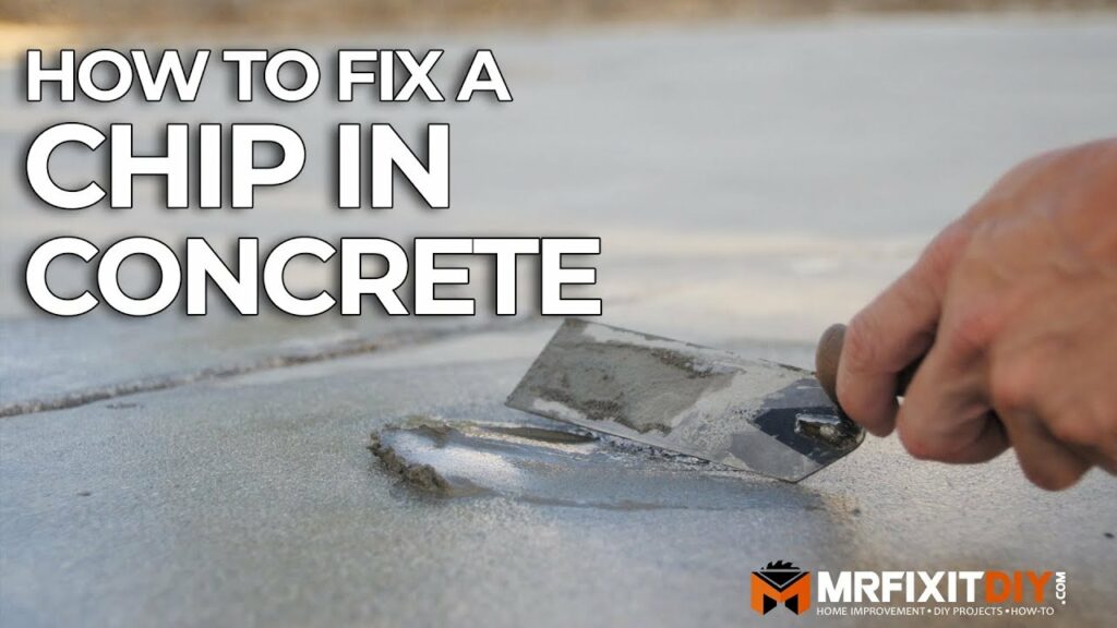 How to Fix a Chip in Concrete Mr. Fix It DIY