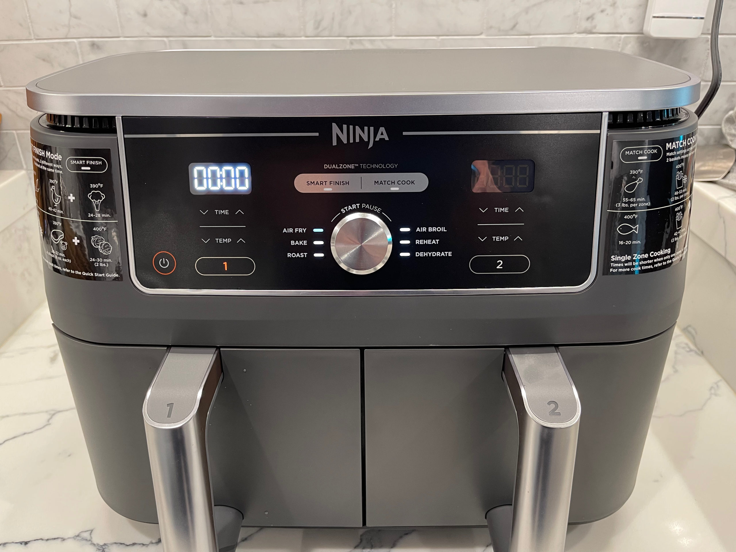 Ninja Foodi DZ401 6in1, 10qt. XL 2Basket Air Fryer with DualZone