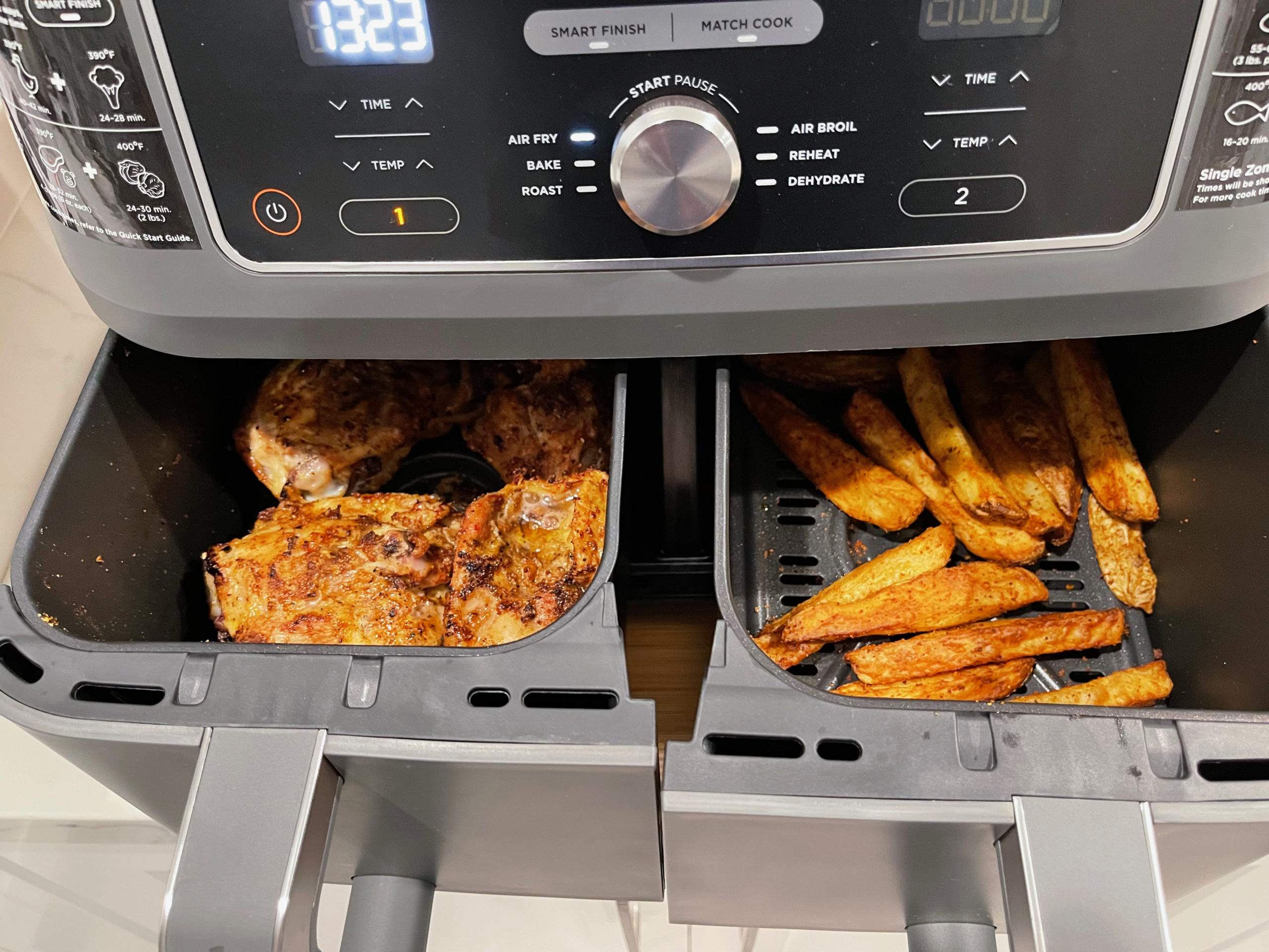 Ninja Foodi DZ401 6in1, 10qt. XL 2Basket Air Fryer with DualZone