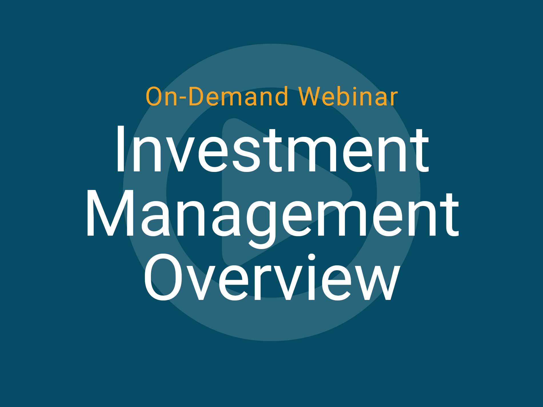 Demo Investment Management MRI Software UK