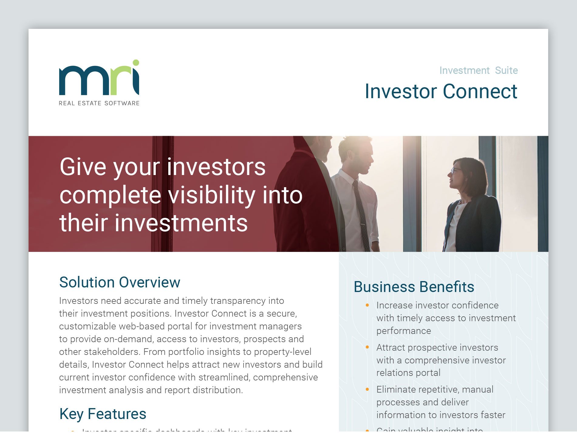 Investor Connect MRI Software