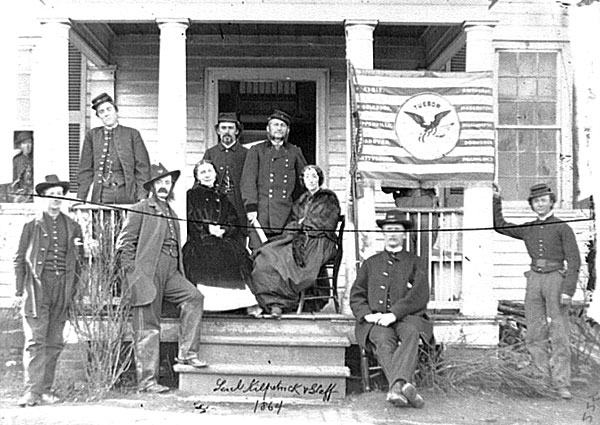 Judson Kilpatrick with ladies and staff members Mr. Lincoln's White House