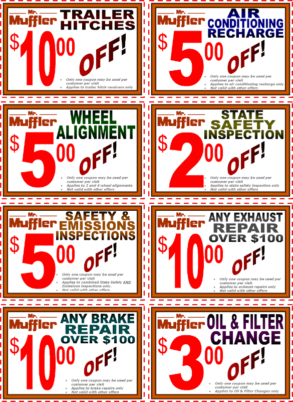 Mr. Muffler Auto Service Center Coupons