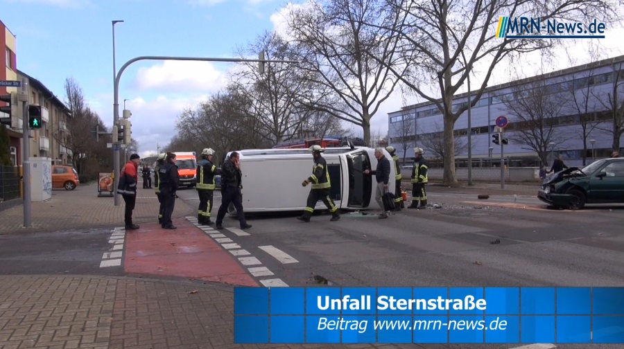 Ludwigshafen Unfall Sternstraße Ecke Völklingerstraße Video
