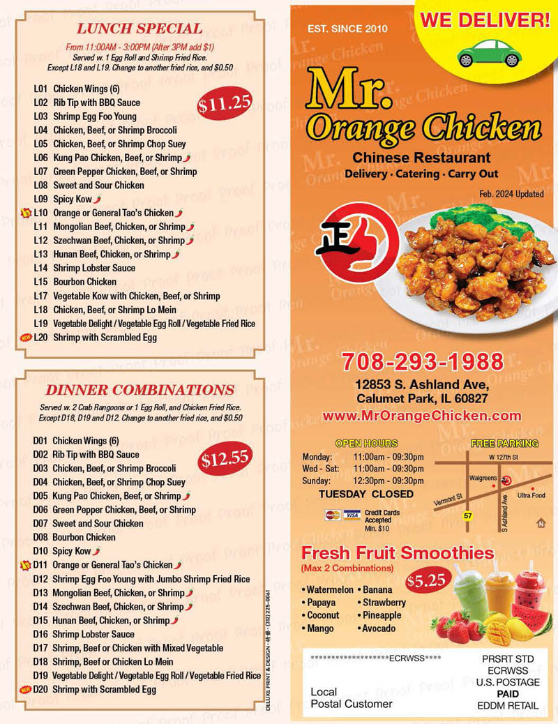 Mr. Orange Chicken Chinese Restaurant