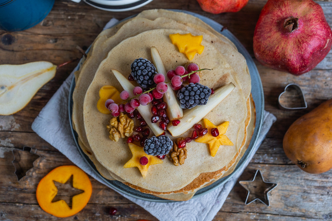 Gesunde Apfelpfannkuchen vegan & glutenfrei Mrs Flury