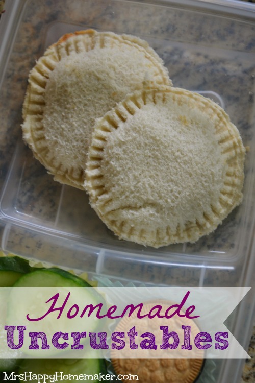 Homemade Uncrustables Mrs Happy Homemaker