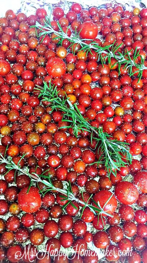 Roasted Cherry Tomatoes + Preserving them for the Freezer Mrs Happy