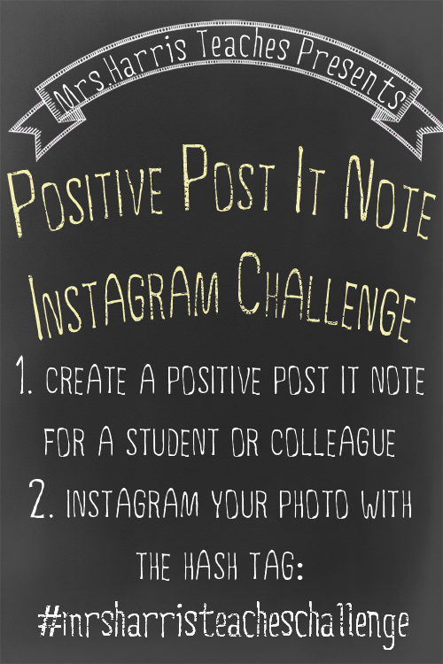 Teacher Instagram Challenge Positive Postit Note Messages Mrs(04)