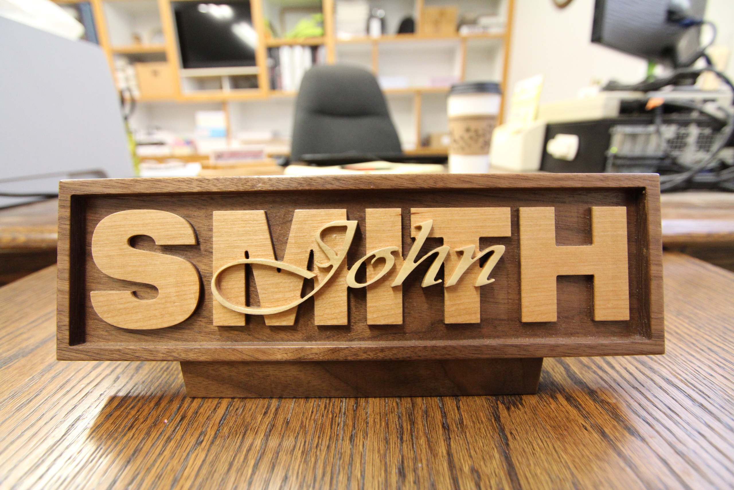 Personalized Desk Name Plate