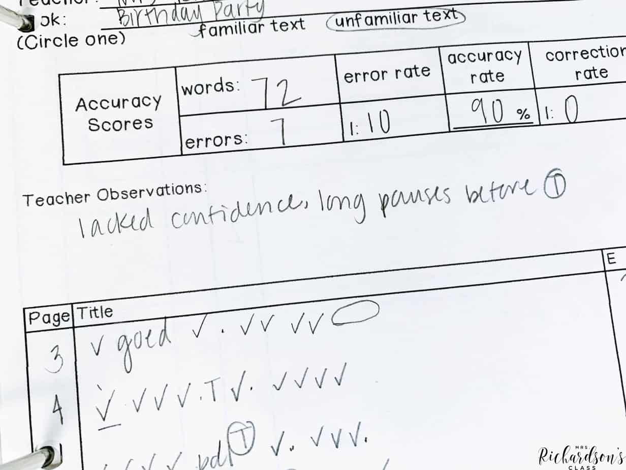 7 Tips for Success with Running Records to Help Readers Mrs