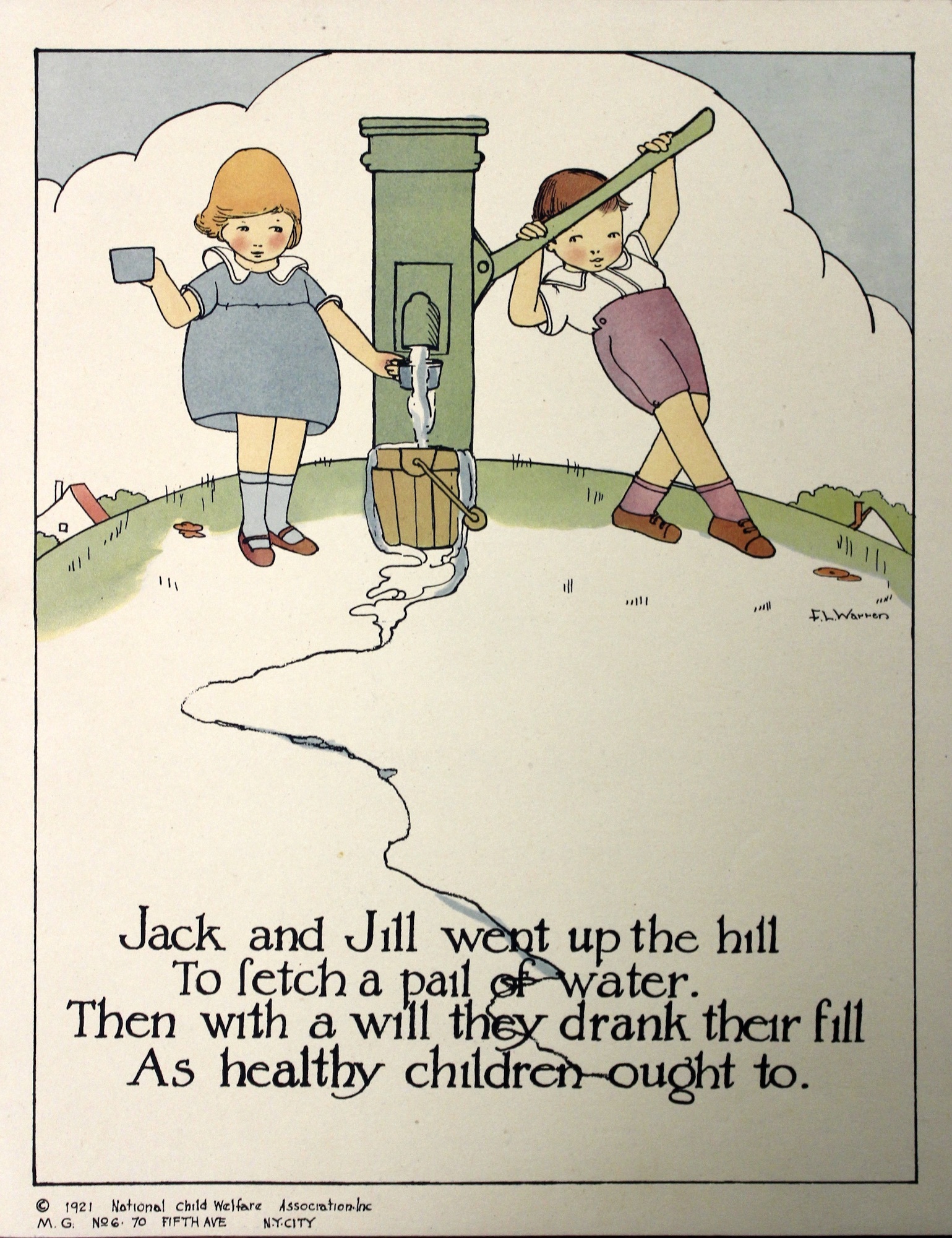 Nursery Rhymes for Healthy Habits Posters.. Mary S. Haviland, Fanny L