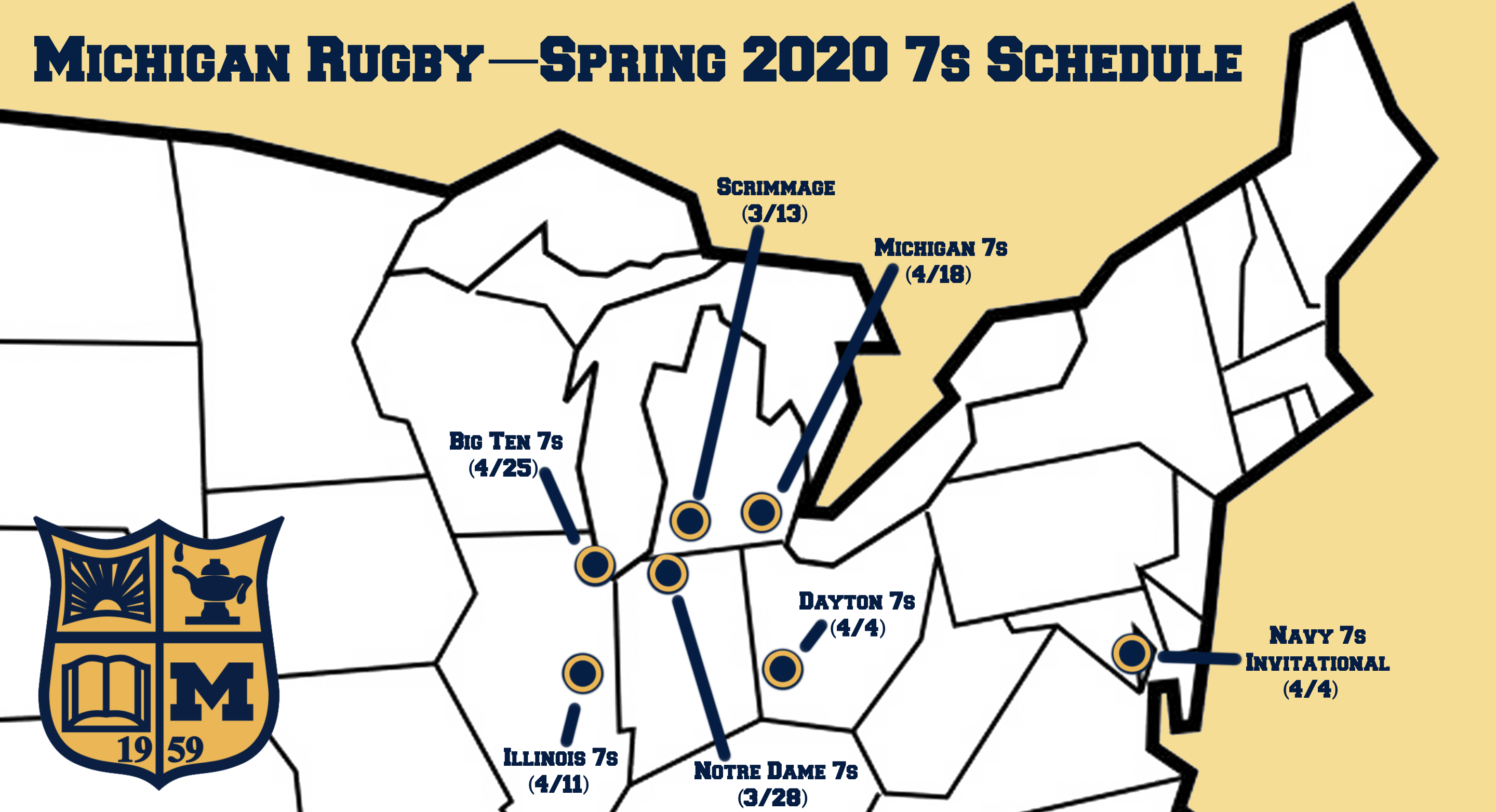 Spring 2020 Schedule Almost Finalized University of Michigan Rugby