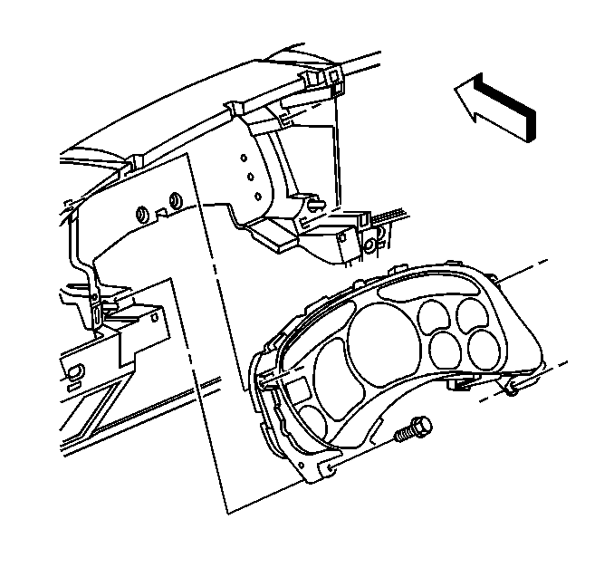 Remove Instrument Cluster Instrument Cluster Repair