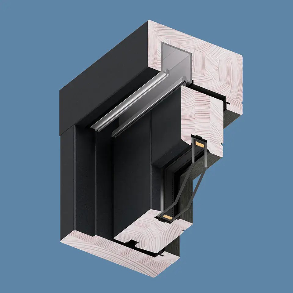 Holz und HolzAluPatio FS nach außen offen MS więcej niż OKNA