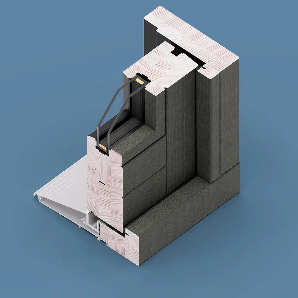 Holz und HolzAluPatio FS nach außen offen MS więcej niż OKNA