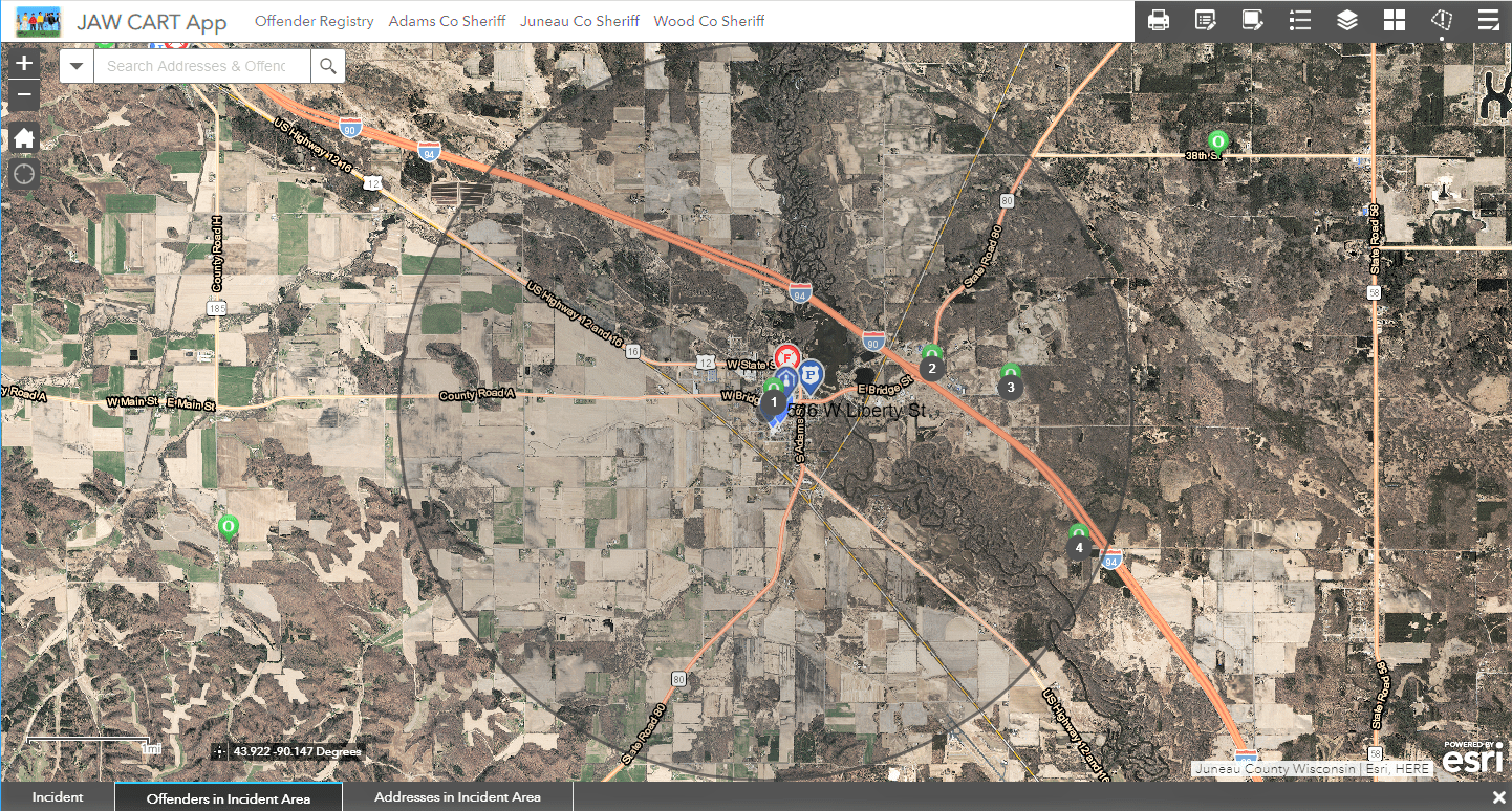 Wood County Wi Gis GIS Child Abduction Recovery App MSA