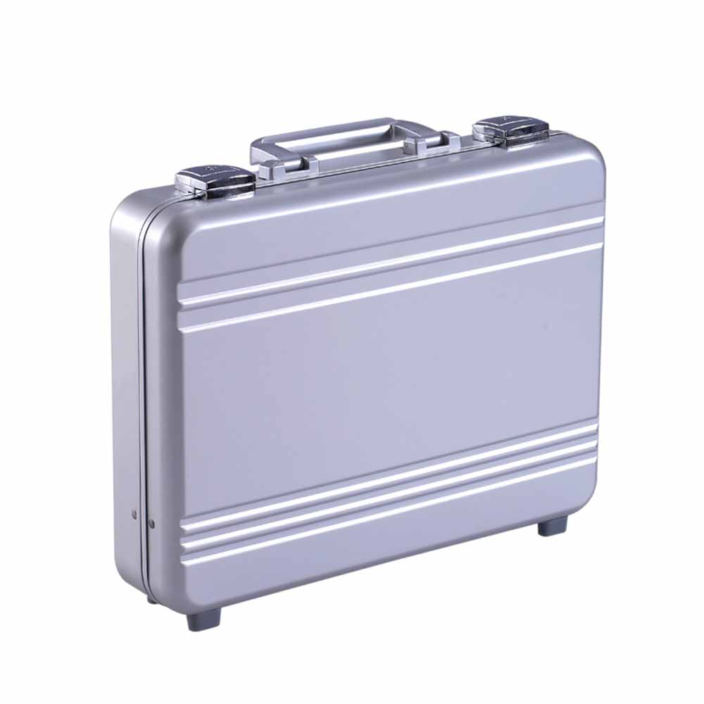 Molded Aluminum Notebook Attache Carrying Case, Magnesium Aluminum
