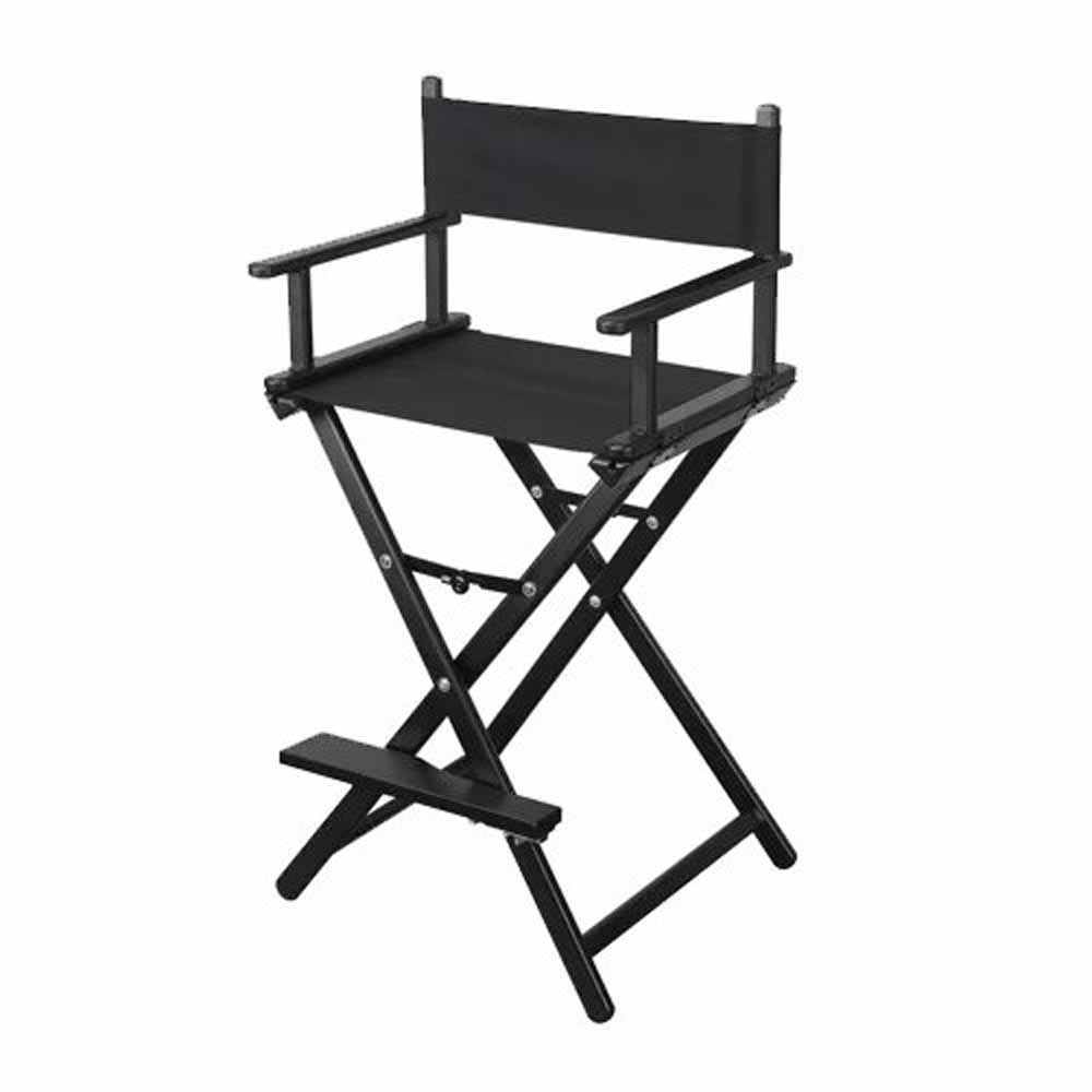 Professional Portable Makeup Chair in Aluminum Material Color Black