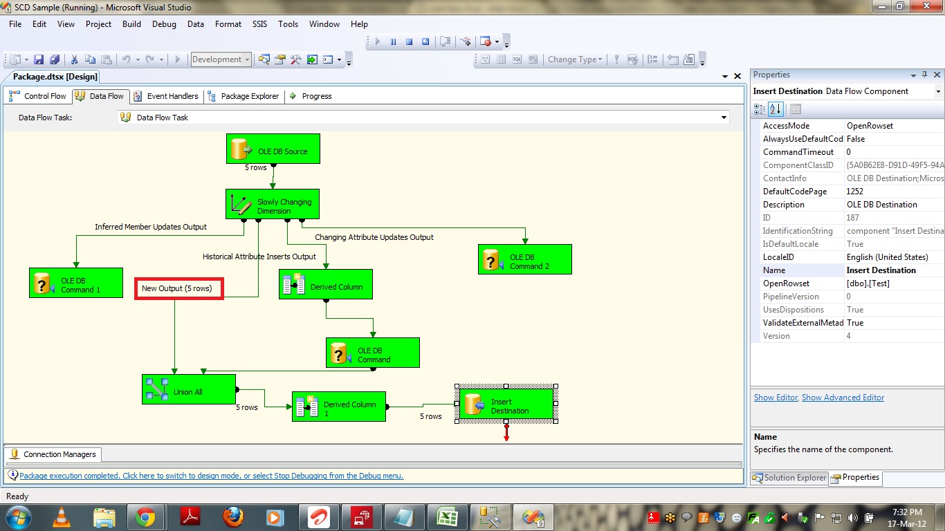 How to Define/Implement Type 2 SCD in SSIS using Slowly Changing