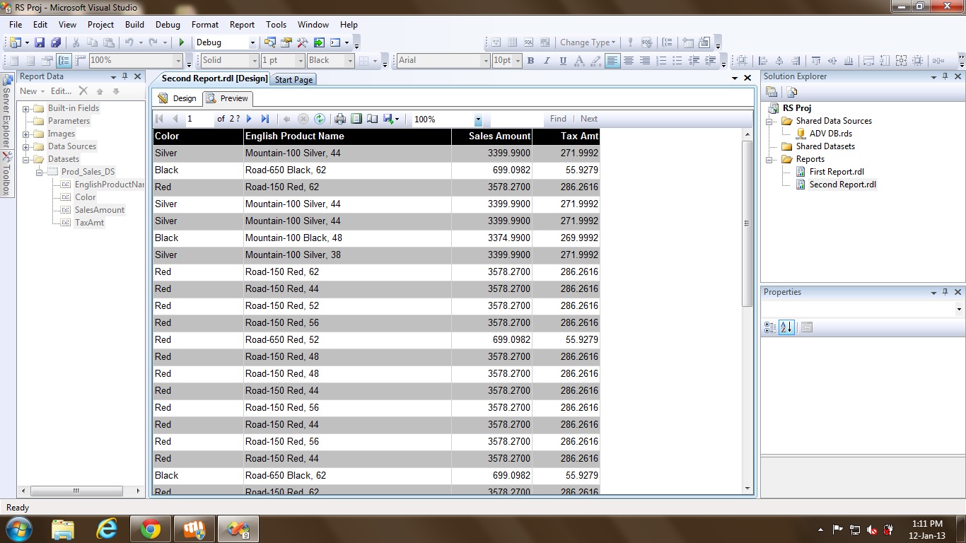 Alternating Table Row Colors in SSRS Msbi Guide